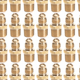 LTWFITTING Brass Flare 1/4 Inch OD x 1/4 Inch Male NPT Connector Tube Fitting(Pack of 400)