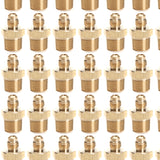 LTWFITTING Brass Flare 1/4 Inch OD x 3/8 Inch Male NPT Connector Tube Fitting(Pack of 30)