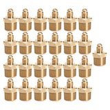 LTWFITTING Brass Flare 1/4 Inch OD x 1/2 Inch Male NPT Connector Tube Fitting(Pack of 25)