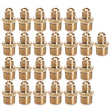 LTWFITTING Brass Flare 3/8 Inch OD x 1/2 Inch Male NPT Connector Tube Fitting(Pack of 25)