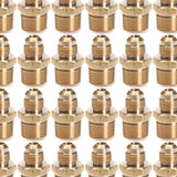 LTWFITTING Brass Flare 3/8 Inch OD x 1/2 Inch Male NPT Connector Tube Fitting(pack of 300)