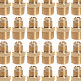 Brass Flare 1/2 Inch OD x 3/4 Inch Male NPT Connector Tube Fitting(Pack of 100)