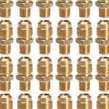LTWFITTING Brass Flare 1/2 Inch OD x 1/4 Inch Male NPT Connector Tube Fitting(pack of 200)