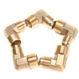 LTWFITTING Brass Flare 5/8 Inch OD x 3/4 InchMale NPT 90 Degree Elbow Tube Fitting (Pack of 5)