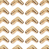 LTWFITTING Brass Flare 1/4 Inch OD x 1/8 Inch Male NPT 90 Degree Elbow Tube Fitting (Pack of 300)