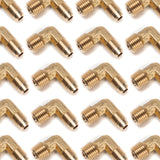 LTWFITTING Brass Flare 1/4 Inch OD x 1/4 Inch Male NPT 90 Degree Elbow Tube Fitting (Pack of 300)