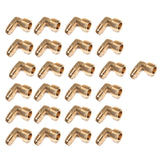 LTWFITTING Brass Flare/4 Inch OD x 3/8 Inch Male NPT 90 Degree Elbow Tube Fitting (Pack of 25)
