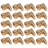LTWFITTING Brass Flare 5/16 Inch OD x 1/2 Inch Male NPT 90 Degree Elbow Tube Fitting (Pack of 20)
