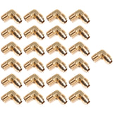 LTWFITTING Brass Flare3/8 OD x 1/4 Inch Male NPT 90 Degree Elbow Tube Fitting (Pack of 25)