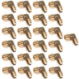 LTWFITTING Brass Flare3/8 OD x 3/8 Inch Male NPT 90 Degree Elbow Tube Fitting (Pack of 25)