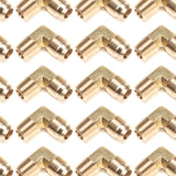 LTWFITTING Brass Flare 1/2 Inch OD x 3/8 Inch Male NPT 90 Degree Elbow Tube Fitting (Pack of 120)