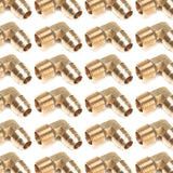 LTWFITTING Brass Flare 1/2 Inch OD x 1/2 Inch Male NPT 90 Degree Elbow Tube Fitting (Pack of 130)