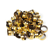 LTWFITTING 7/8-Inch Brass Compression Sleeves Ferrules,Brass Compression Fitting(Pack of 200)