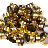 LTWFITTING 7/8-Inch Brass Compression Sleeves Ferrels,Brass Compression Fitting(Pack of 50)