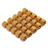 LTWFITTING 5/16-Inch Brass Compression Nut,Brass Compression Fitting(Pack of 25)