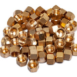 LTWFITTING 5/16-Inch Brass Compression Cap Stop Valve Cap,Brass Compression Fitting(Pack of 700)