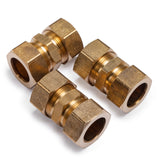 LTWFITTING 7/8-Inch OD Compression Union,Brass Compression Fitting(Pack of 3)