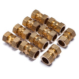 LTWFITTING 7/8-Inch OD Compression Union,Brass Compression Fitting(Pack of 10)