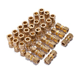 LTWFITTING 3/8-Inch OD Compression Union,Brass Compression Fitting(Pack of 30)