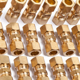 LTWFITTING 7/16-Inch OD Compression Union,Brass Compression Fitting(Pack of 200)