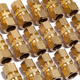 LTWFITTING 5/8-Inch OD x 1/2-Inch OD Compression Reducing Union,Brass Compression Fitting(Pack of 100)