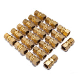 LTWFITTING 5/8 inch OD x 1/2 inch OD Compression Reducing Union,Brass Compression Fitting(Pack of 20)