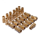 LTWFITTING 1/2-Inch OD x 3/8-Inch OD Compression Reducing Union,Brass Compression Fitting(Pack of 25)