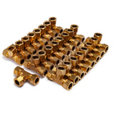 LTWFITTING 3/4-Inch OD Compression Tee,Brass Compression Fitting(Pack of 25)