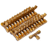 LTWFITTING 1/8-Inch OD Compression Tee,Brass Compression Fitting(Pack of 25)