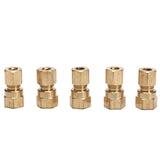 LTWFITTING Brass 1/4-Inch OD x 1/8-Inch Female NPT Compression Connector Fitting(Pack of 5)