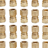 LTWFITTING Brass 1/2-Inch OD x 3/8-Inch Female NPT Compression Connector Fitting(Pack of 200)