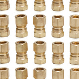 LTWFITTING Brass 1/2-Inch OD x 3/8-Inch Female NPT Compression Connector Fitting(Pack of 200)