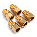 LTWFITTING Brass 5/8-Inch OD x 3/8-Inch Male NPT Compression Connector Fitting(Pack of 5)