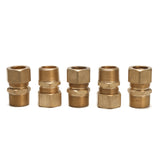 LTWFITTING Brass 3/4-Inch OD x 3/4-Inch Male NPT Compression Connector Fitting(Pack of 5)