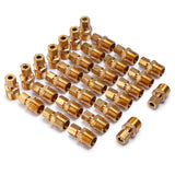 LTWFITTING Brass 1/4-Inch OD x 3/8-Inch Male NPT Compression Connector Fitting(Pack of 30)