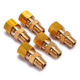 LTWFITTING Brass 5/16-Inch OD x 1/8-Inch Male NPT Compression Connector Fitting(Pack of 5)