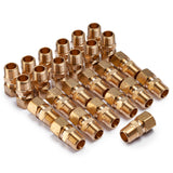 LTWFITTING Brass 1/2-Inch OD x 3/8-Inch Male NPT Compression Connector Fitting(Pack of 25)