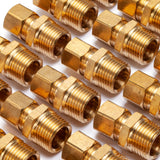 LTWFITTING Brass 1/2-Inch OD x 1/2-Inch Male NPT Compression Connector Fitting(Pack of 150)