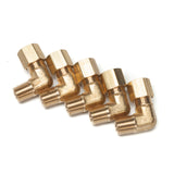 LTWFITTING 1/4-Inch OD x 1/8-Inch Male NPT 90 Degree Compression Elbow,Brass Compression Fitting (Pack of 5)