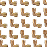 LTWFITTING 1/4-Inch OD x 1/4-Inch Male NPT 90 Degree Compression Elbow,Brass Compression Fitting(Pack of 250)