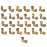 LTWFITTING 1/4-Inch OD x 1/4-Inch Male NPT 90 Degree Compression Elbow,Brass Compression Fitting(Pack of 25)
