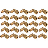 LTWFITTING 5/16-Inch OD x 1/8-Inch Male NPT 90 Degree Compression Elbow,Brass Compression Fitting(Pack of 25)