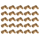 LTWFITTING 3/8-Inch OD x 1/8-Inch Male NPT 90 Degree Compression Elbow,Brass Compression Fitting(Pack of 25)