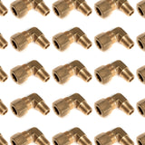 LTWFITTING 3/8-Inch OD x 1/4-Inch Male NPT 90 Degree Compression Elbow,Brass Compression Fitting(Pack of 250)