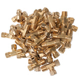 LTWFITTING Brass 3/8-Inch OD x 3/8-Inch OD x 3/8-Inch Male NPT Compression Run Tee Fitting(Pack of 100)