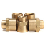 LTWFITTING Brass Pipe Fitting 3/8-Inch x 1/8-Inch Female NPT Reducing Coupling Water Boat(Pack of 5)