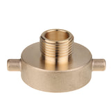 LTWFITTING Brass Fire Hydrant Adapter 1-1/2 inch NST (NH) Female x 3/4 inch GHT Male (Pack of 1)