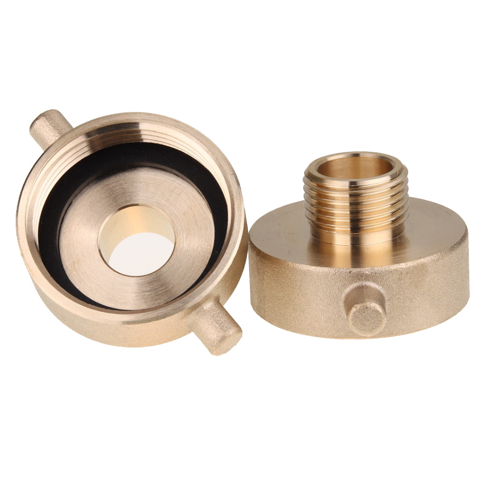 LTWFITTING Brass Fire Hydrant Adapter 1-1/2-Inch NST (NH) Female x 3/4-Inch GHT Male (Pack of 2)