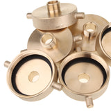 LTWFITTING Brass Fire Hydrant Adapter 2-1/2 inch NST (NH) Female x 3/4 inch GHT Male (Pack of 2)