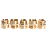 LTWFITTING 3/4 Inch MHT x 3/4 Inch FIP Brass Hose Adapter,Brass Garden Hose Fitting(Pack of 5)